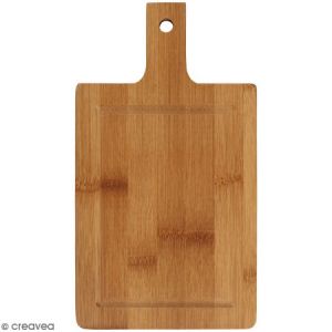 Creotime Planche à découper en bambou à suspendre - 25 x 14 cm