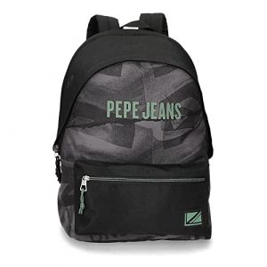 Image de Pepe Jeans Davis Sac à Dos pour Ordinateur Portable Double Compartiment 15,6" Noir 31 x 44 x 17,5 cm Polyester 20,46 L