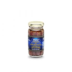 Diamir - Filet anchois à lhuile olive - Bocal 90g