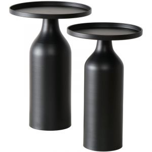 Boltze Gruppe - Tables basses oprah, rondes, 2 pi&egrave;ces