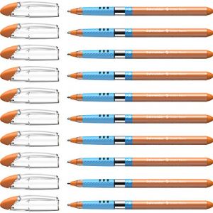 Schneider Electric Slider Basic (Stylos à bille, pointe extra large (XB)) Lot de 10 Stylos, Encre orange