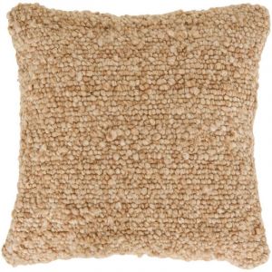 Atmosphera Coussin Volna camel 45x45cm cr&eacute;ateur d'int&eacute;rieur