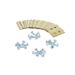 Vhbw 24x Lames compatible avec Mammotion YUKA tondeuse - Lames de rechange, or / argent&eacute;, acier (rev&ecirc;tement en titane)