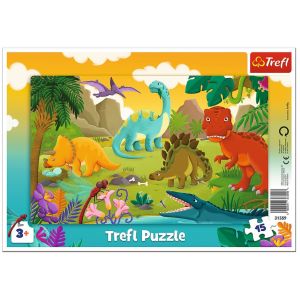 Trefl Puzzle Cadre - Dinosaures