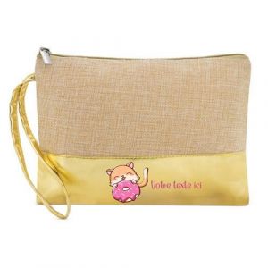 Image de Poc tte Trousse Dore Maquillage Stylo Poc tte Trousse Chat et Donut