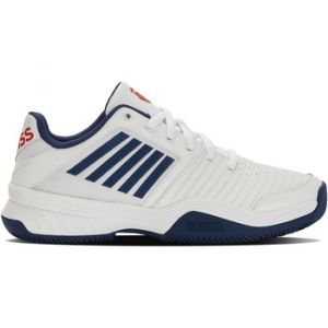 K-Swiss Court Express Chaussure Terre Battue Hommes - Blanc, Bleu Foncé