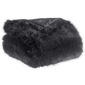 Declikdeco Plaid recyclé Nolan Caviar