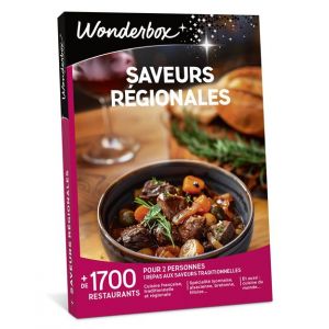 Wonderbox Coffret cadeau - Saveurs r&eacute;gionales - 1700 restaurants