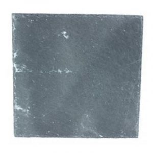 Lot de 6 iettes à Dessert Carrées "Ardoise" 20cm Gris