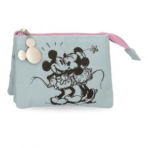 Trousse disney 3c mickey et minnie kisses bleu