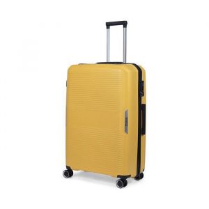 TravelZ Swinger Leger Valise Grande Taille Rigide 105 litres - Serrure TSA - Jaune
