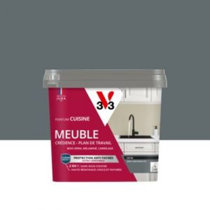 V33 Peinture de r&eacute;novation meuble cuisine gris anthracite satin 750ml