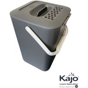 Seau à compost Bioseau 7,5L KAJO - Gris/Gris Souris