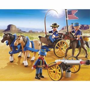 Playmobil 5249 Western - Soldats Am&eacute;ricains avec canon