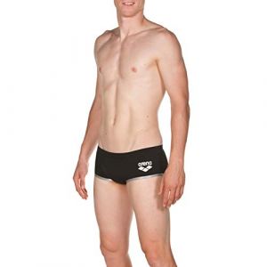 Image de Arena Short de bain taille basse one biglogo noir argent 95 cm