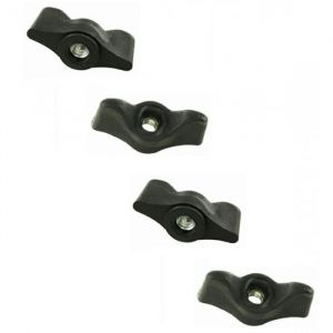 Cyclingcolors 4x ECROU PAPILLON M6 TETE PLASTIQUE INSERT ACIER