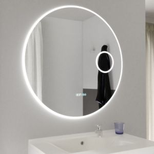 Image de Miroir rond avec éclairage LED Rondinara - Ø 80 cm - Creazur