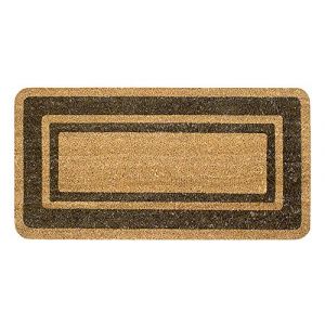 Emmevi Mv S.p.a. - Paillasson en Noix de Coco Naturelle Antid&eacute;rapant Porte d'entr&eacute;e de Maison 50X100 Cm - Marron