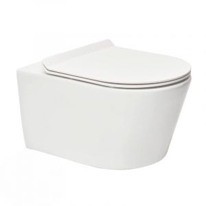 Pack WC Brevis SAT - cuvette sans bride+ abattant SoftClose - blanc