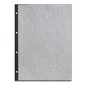 Hama Pages Intérieures Album Photo Scrapbooking (Recharge de Pages Photo Cartonnées avec Papier Cristal de Protection, 250g/m2, 23.3 x 31 cm, Perforées, 25 feuilles) Noir