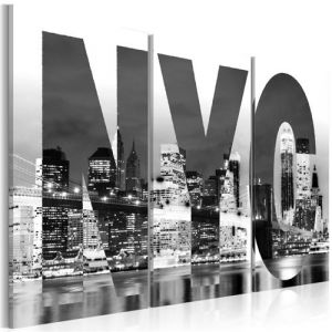 Image de Artgeist Tableau - New York (noir et blanc) 60x40