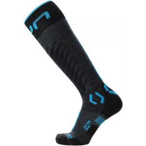 Image de UYN SKI ONE MERINO Socks Men, gris/noir EU 45-47 Chaussettes running hiver