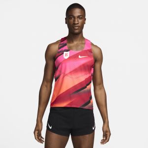 Nike Debardeur aeroswift bowerman track club rouge orange homme