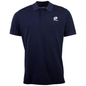 Lotto Men 1124003 Polo pour Homme, Coupe Droite, Bleu habillé, Taille L, Robe Bleue., L