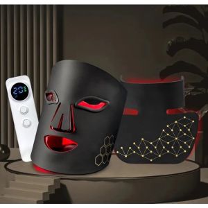 Masque Led Rechargeable Hello Face Pour Visage & Cou &iquest; Luminoth&eacute;rapie Rouge Et Infrarouge, Appareil De Soin Pour P