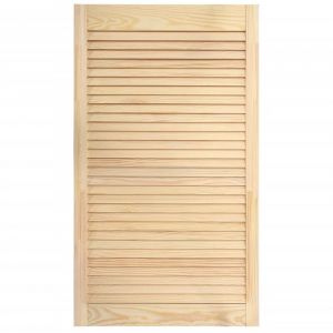 Bois de pin m if porte à persiennes porte d'armoire porte d'etageres revêtement pour placard penderie garde robe paravent 99,3x4