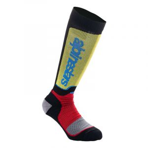 Alpinestars Chaussettes hautes enfant Youth MX Plus black/red/light bl