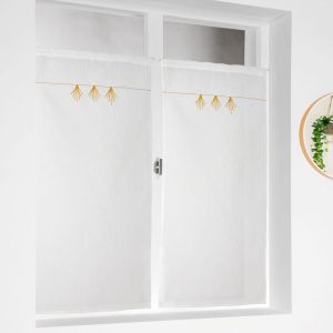 LINDER Vitrage ESPELETTE Jaune 45x60cm