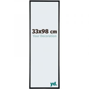 Yd. - Cadre photo 33x98 - Noir Mat - Aluminium - Aurora