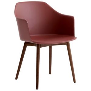 Chaise Rely HW76 - marron rouge - noyer