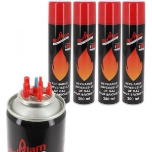 Belflam Lot De 1 Recharges De Gaz Butane Pour Briquet 300 Ml - Prix Imbattable !