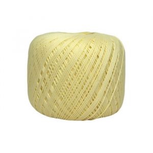 Coton &agrave; crocheter Cabl&eacute; 5 - Distrifil - Oeko-Tex(...) - 63 Jaune