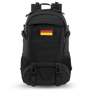 Jueachy Sac &agrave; Dos Tactique Militaire 30L Grande Capacit&eacute; Sac Randonn&eacute;e Daypack Sac &agrave; Dos Multifonction pour Trekking Voyage Camping Escalade Alpinisme P&ecirc;che &Eacute;cole ou Utilisation Quotidienne
