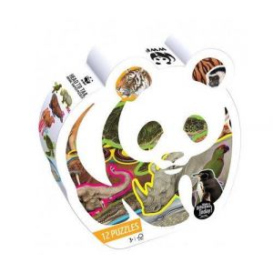 WWF 12 Puzzles Animaux des formes