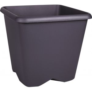 Eda Plastiques Pot carre chorus 8,6l anthracite ref.13536 g.ant
