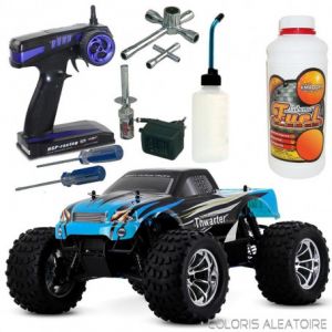 Image de Amewi Pack Débutant Monster Truck Thermique Thwarter N2 4x4 + Carburant + Starter kit