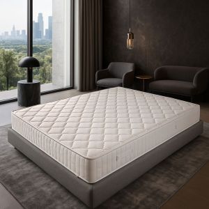Matelas 180x200 - Tr&egrave;s Ferme - Hauteur 15 cm - &acirc;me 100 % polyur&eacute;thane poli lattex Ind&eacute;formable -Garanti 5 Ans - Tissu Non Feu Ignifuge (180_x_200_cm)