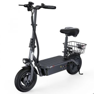 Trottinette &eacute;lectrique iScooter F3 avec si&egrave;ge 1000 W 48 V 13 Ah 10 pouces avec panier