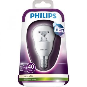 Philips Ampoule LED Sph&eacute;rique 6-40W E14 Claire Dim