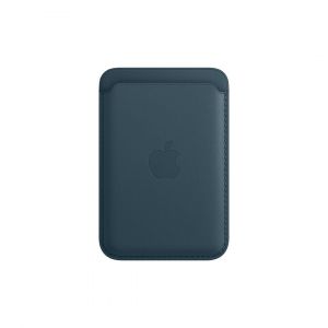 Apple Porte-cartes en cuir avec MagSafe pour iPhone - Bleu Baltique