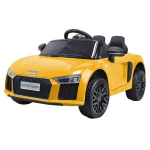 Image de Happy Garden Voiture électrique AUDI R8 SPYDER - jaune Jaune