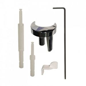 Roca Bouton poussoir 3 &agrave; 6 litres anti-vandalisme, pour WC Dual-Flush