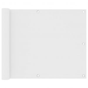 VidaXL Écran de balcon Blanc 75x300 cm Tissu Oxford