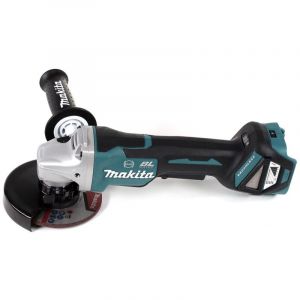 Makita DGA 517 RM1J Meuleuse d'angle sans fil 18V 125mm + 1x Batterie 4,0Ah + Chargeur + Coffrezt de transport Makpac 3
