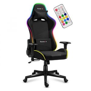 Chaise gaming Huzaro Force 6.3 siège baquet ergonomique 130 kg accoudoirs réglables LED