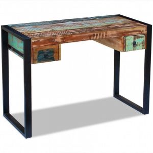 Bureau table meuble travail informatique bois de récupération m if 0502082